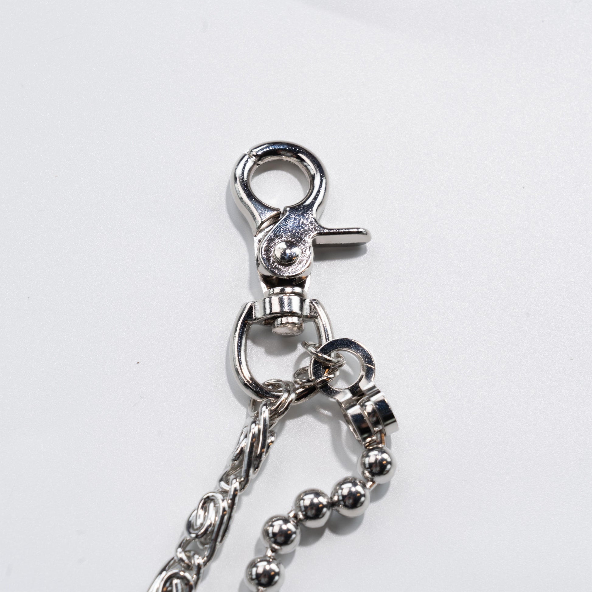 Silver Glow Bead  Woven Double  Chain