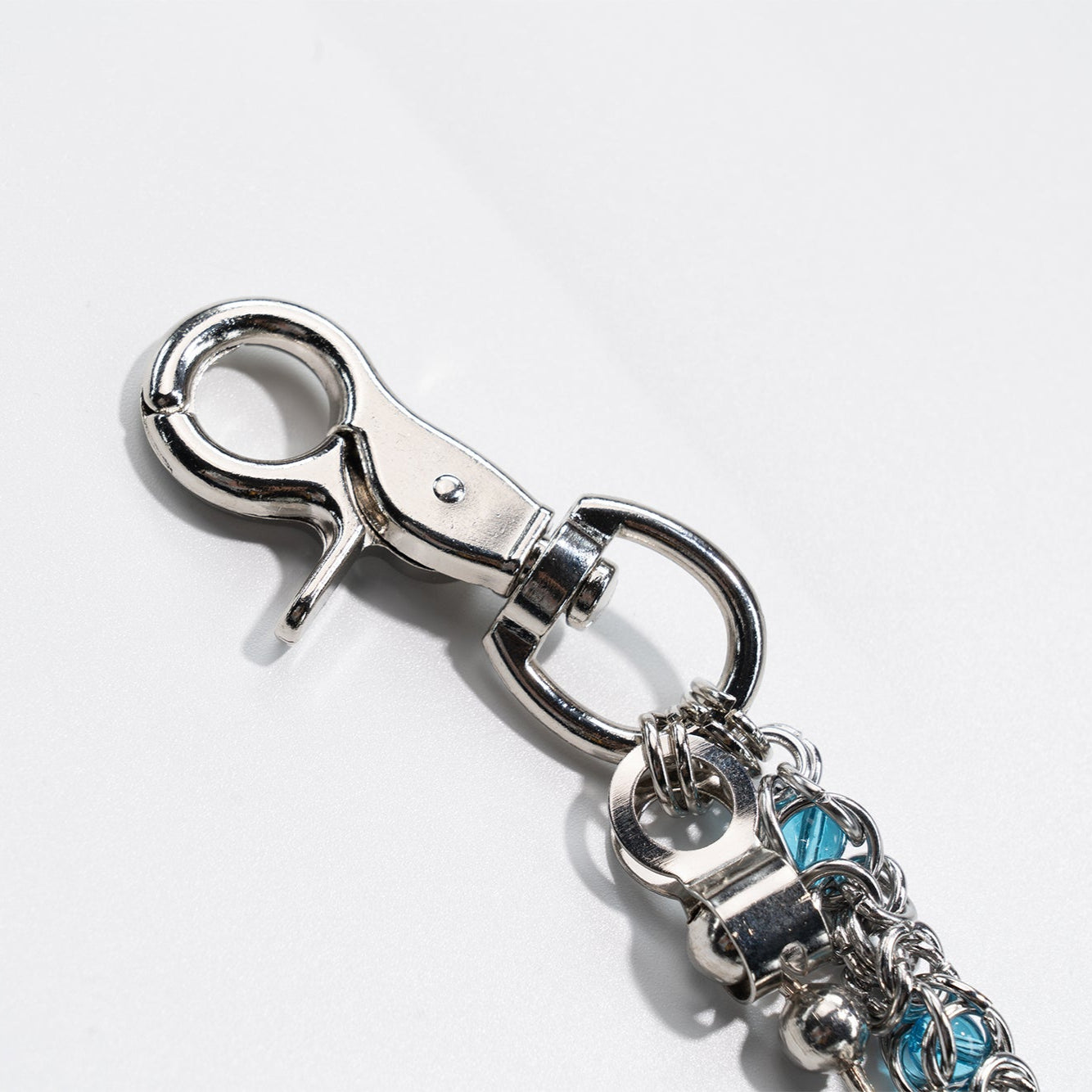 Crystal  blue Bead Chain
