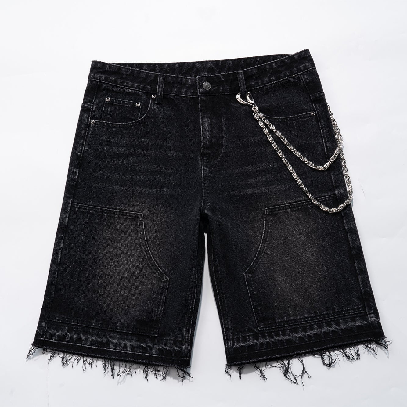 Mirror  Silver Loop  Buckle Chain