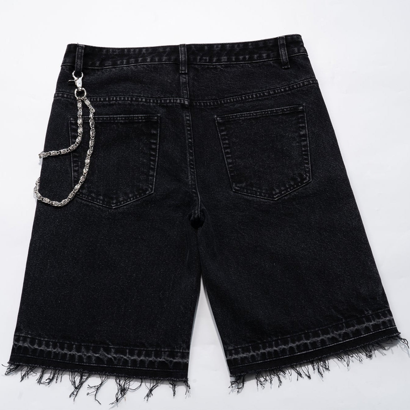 Mirror  Silver Loop  Buckle Chain