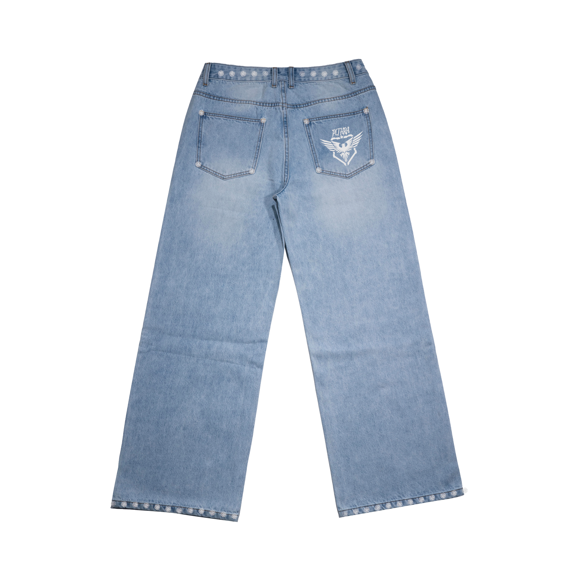 Pale Denim with Rivets