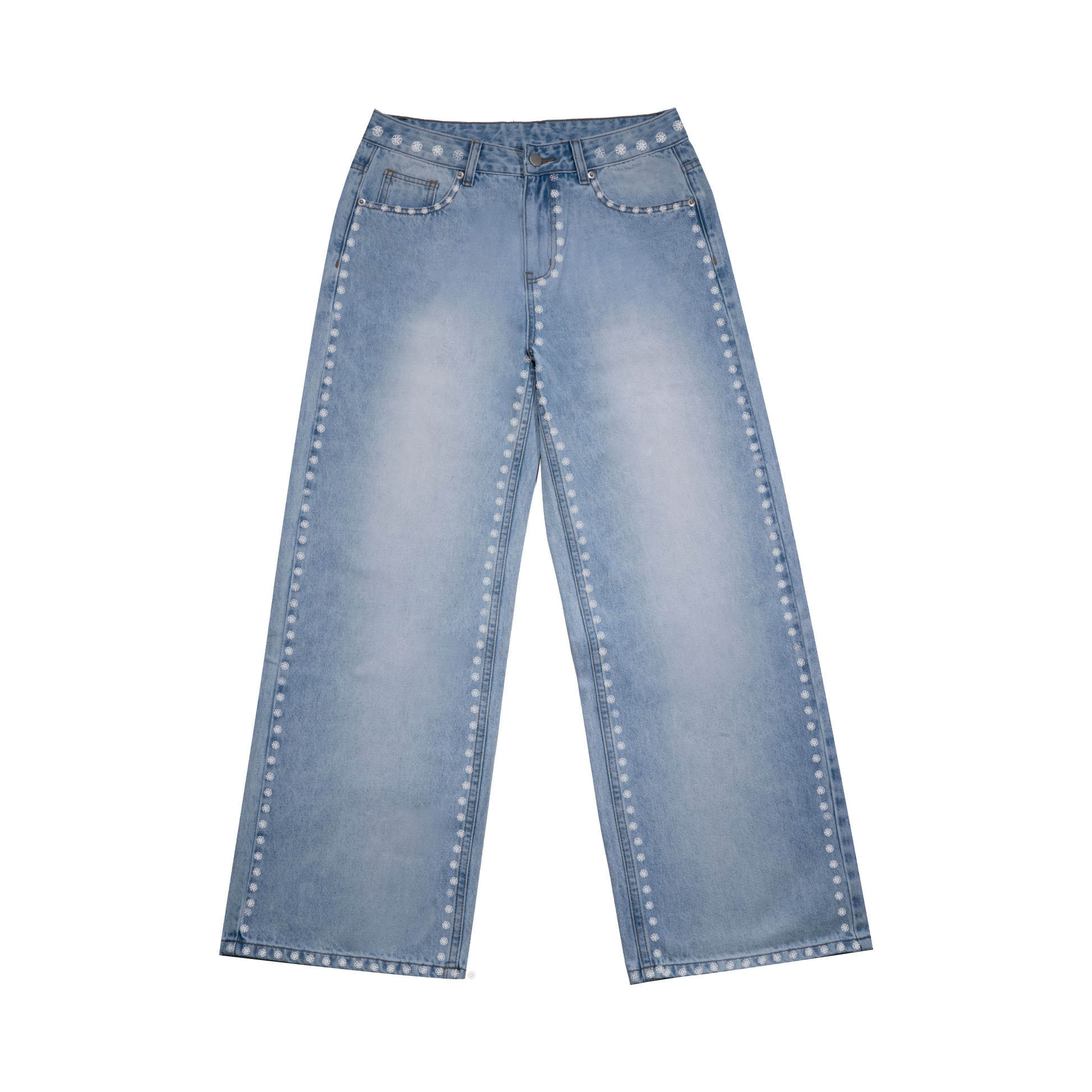 Pale Denim with Rivets