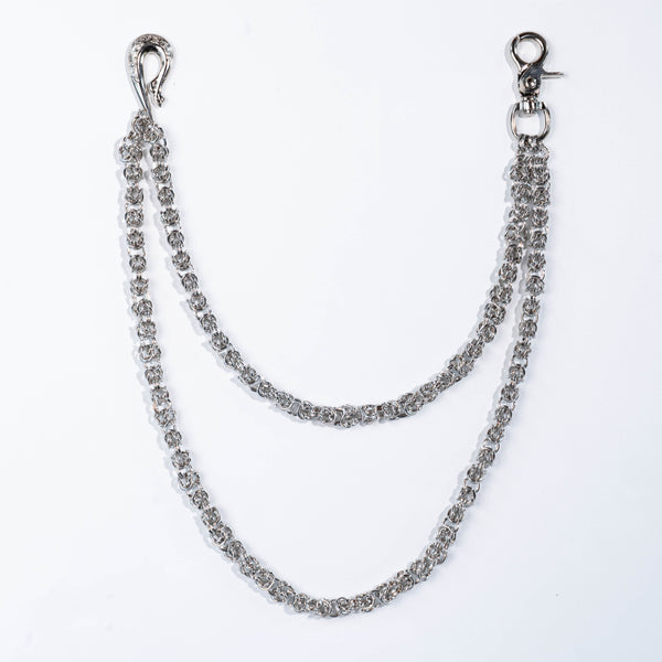 Silver double chain