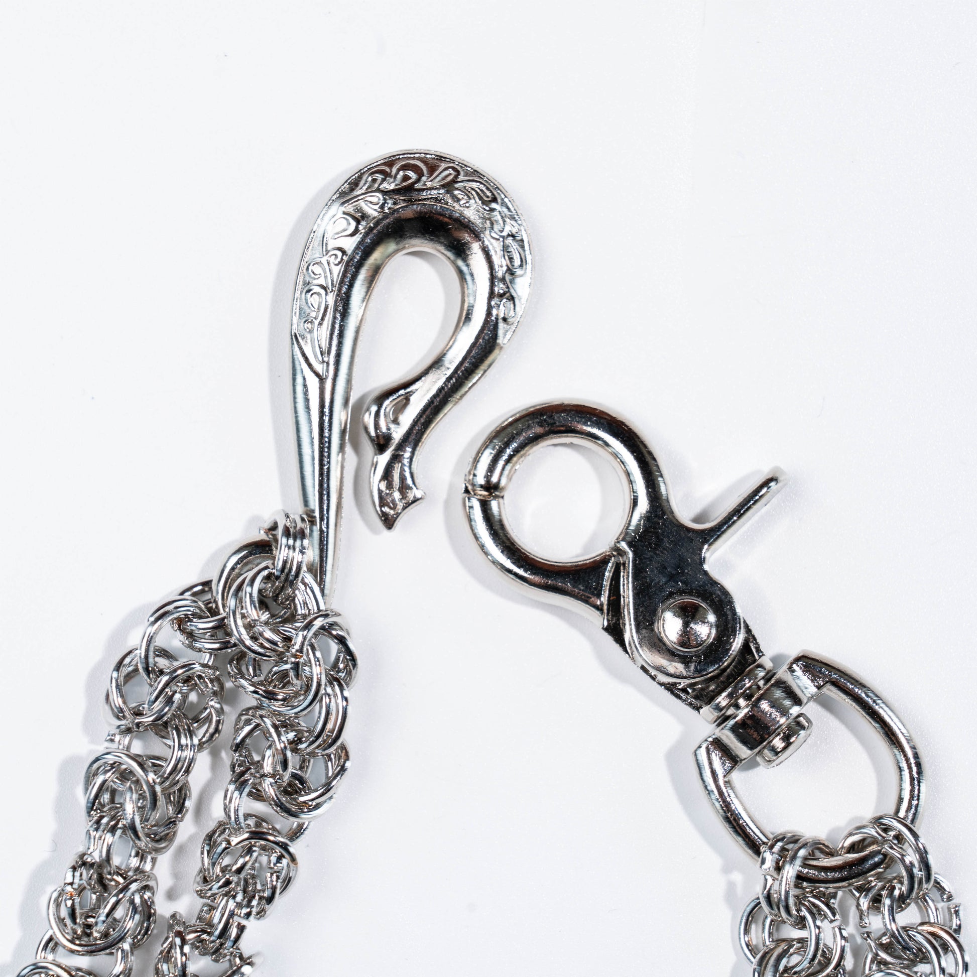 Silver double chain