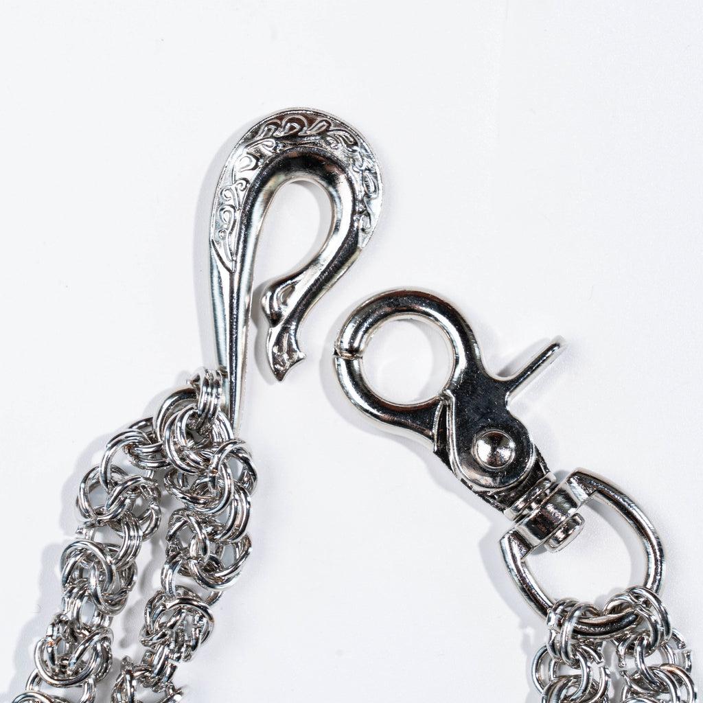 Silver double chain