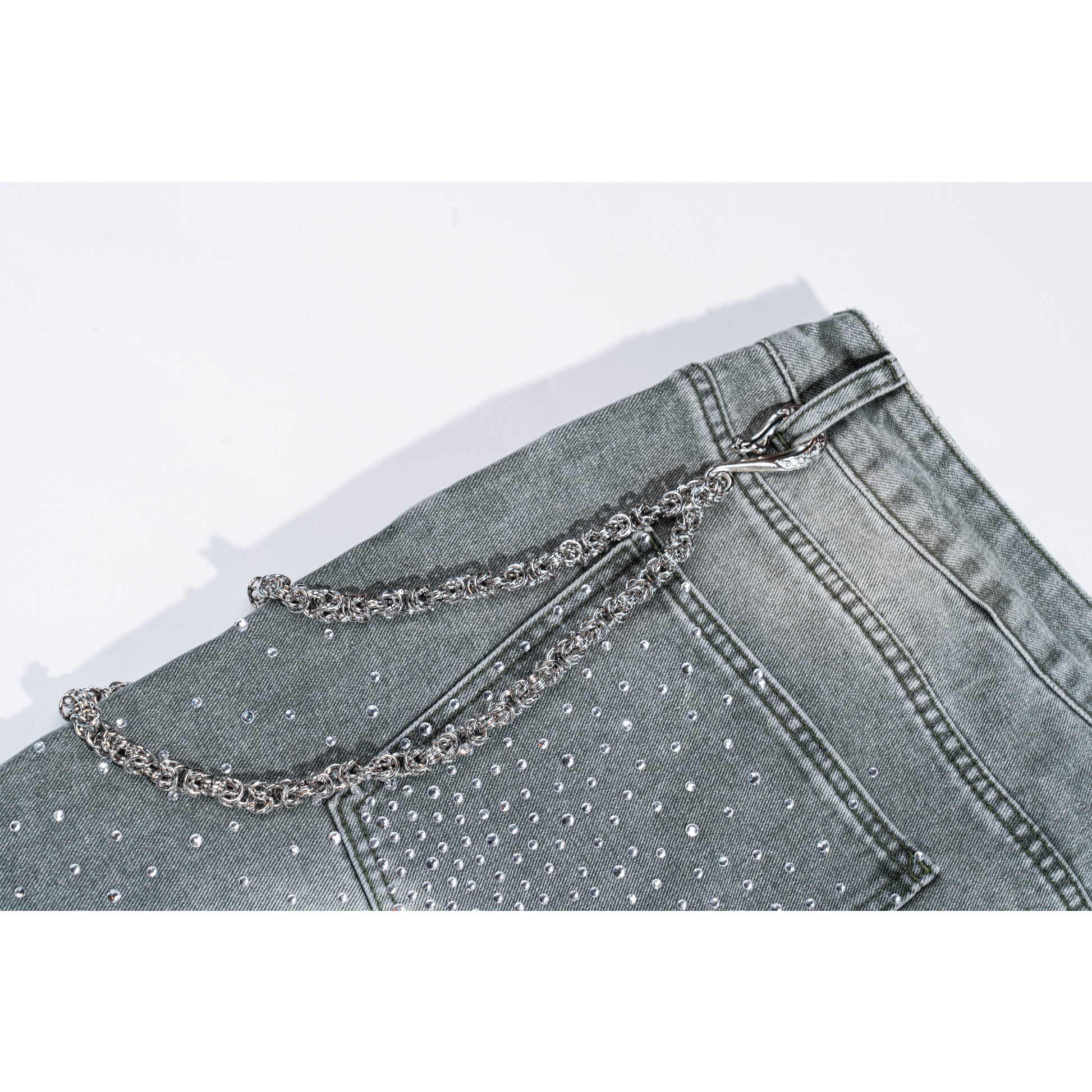 Silver double chain