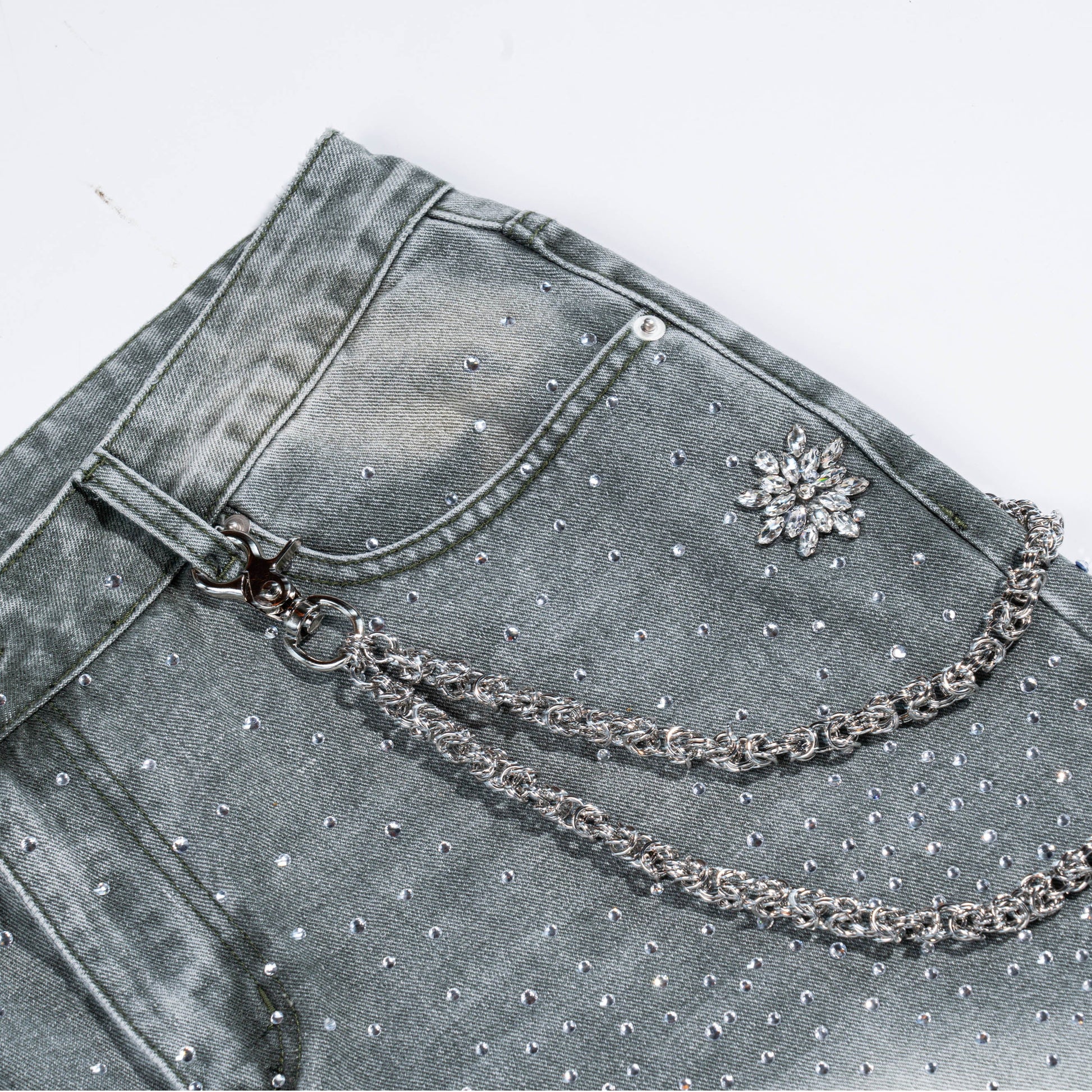 Silver double chain