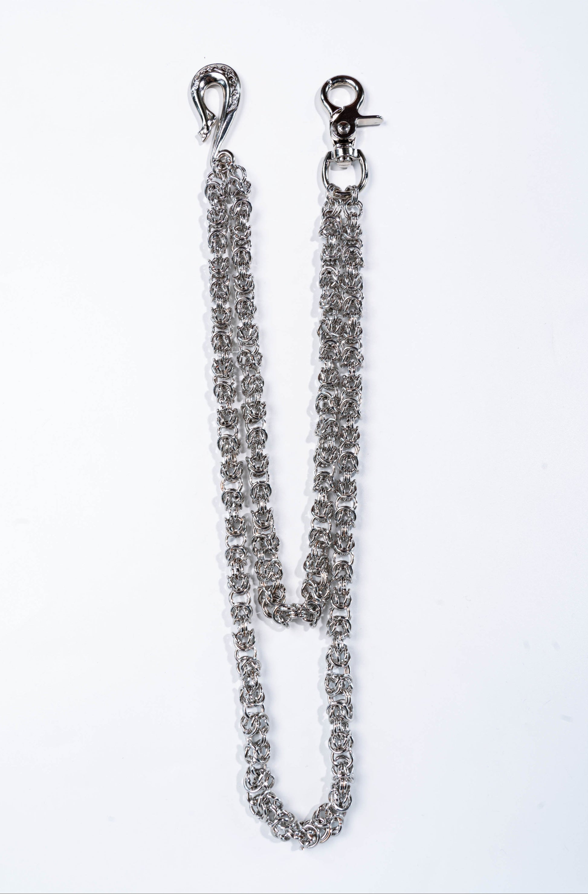 Silver double chain