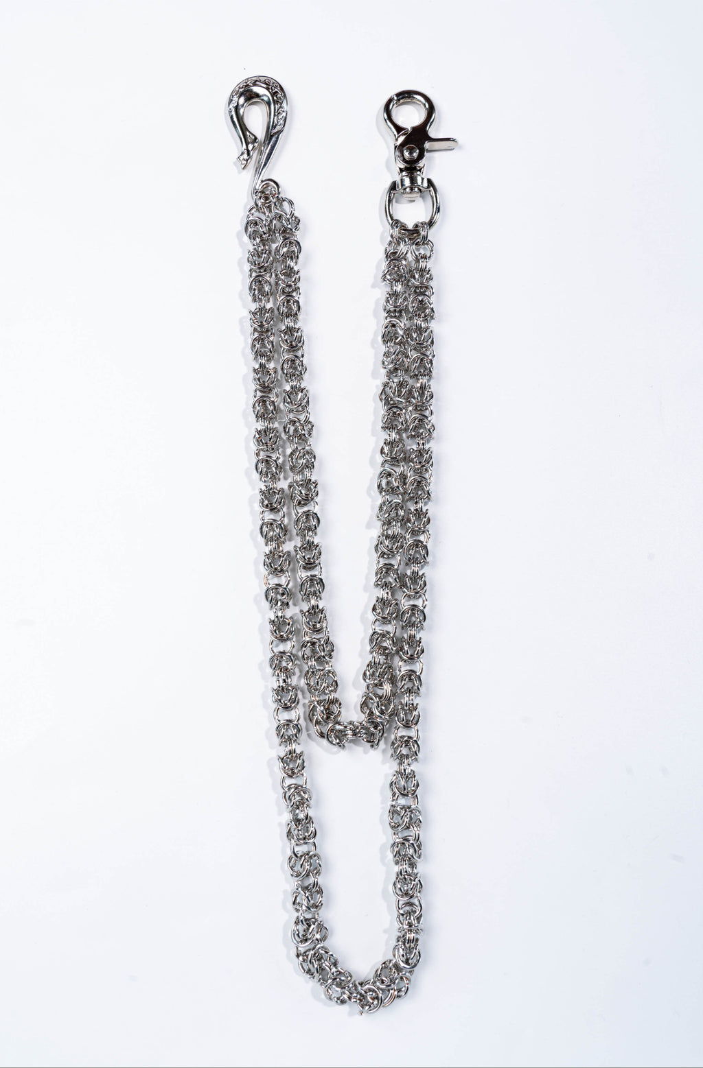 Silver double chain