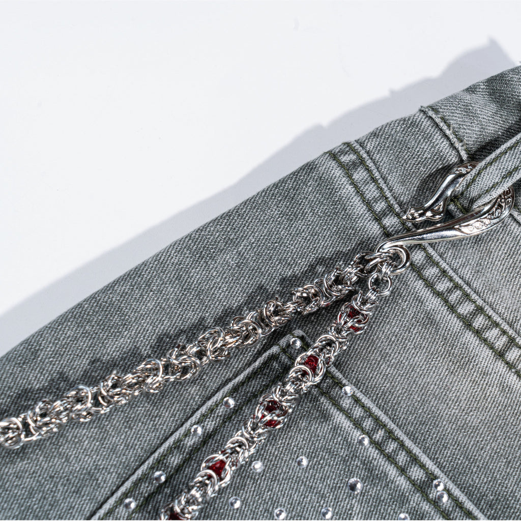 Red Diamond Double - Loop Chain
