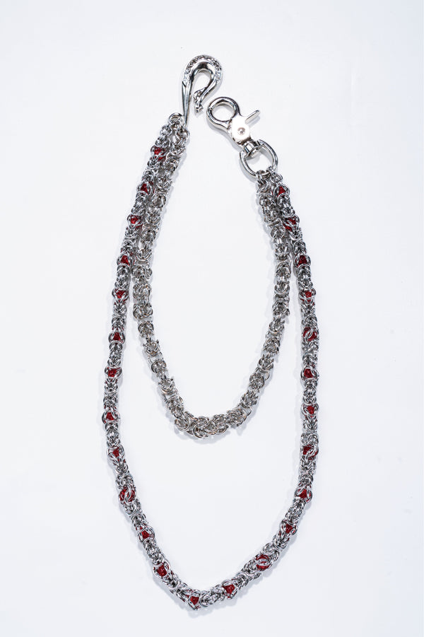 Red Diamond Double - Loop Chain