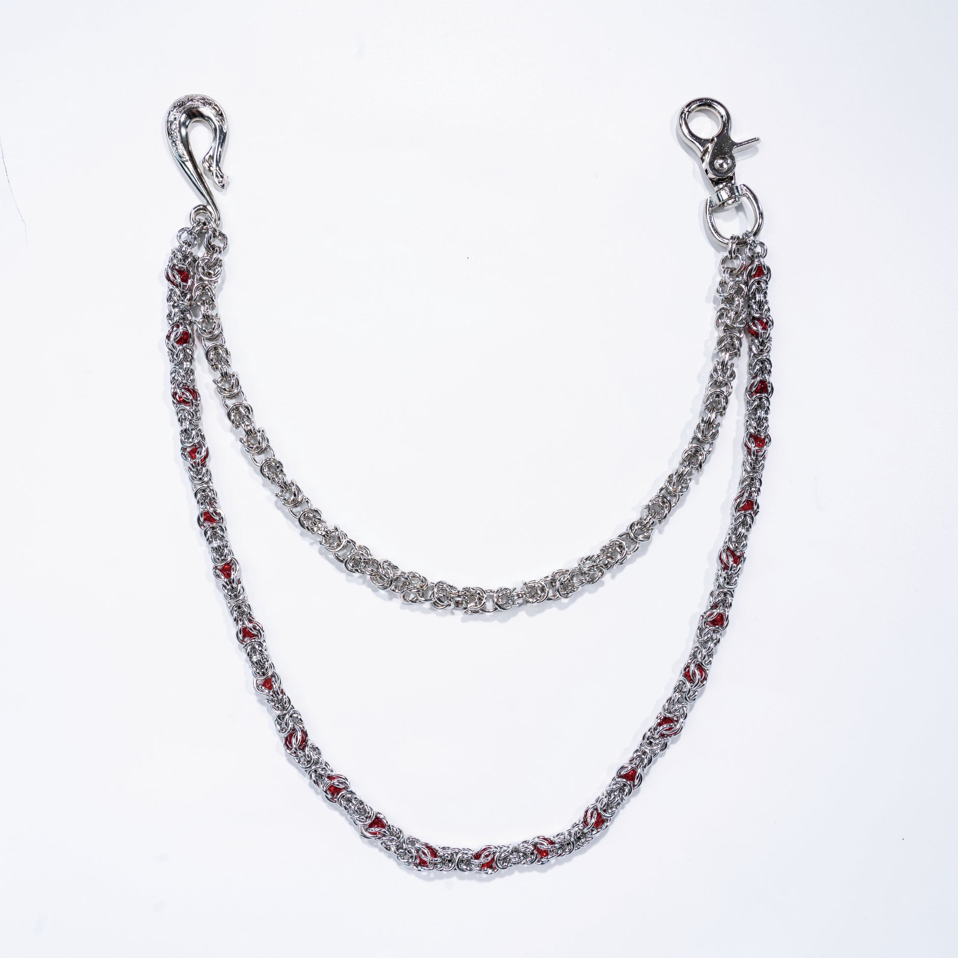 Red Diamond Double - Loop Chain