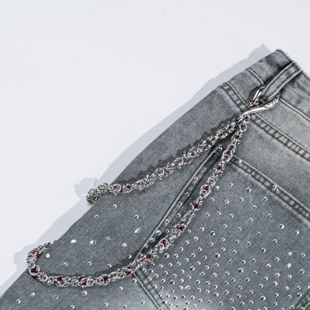 Red Diamond Double - Loop Chain