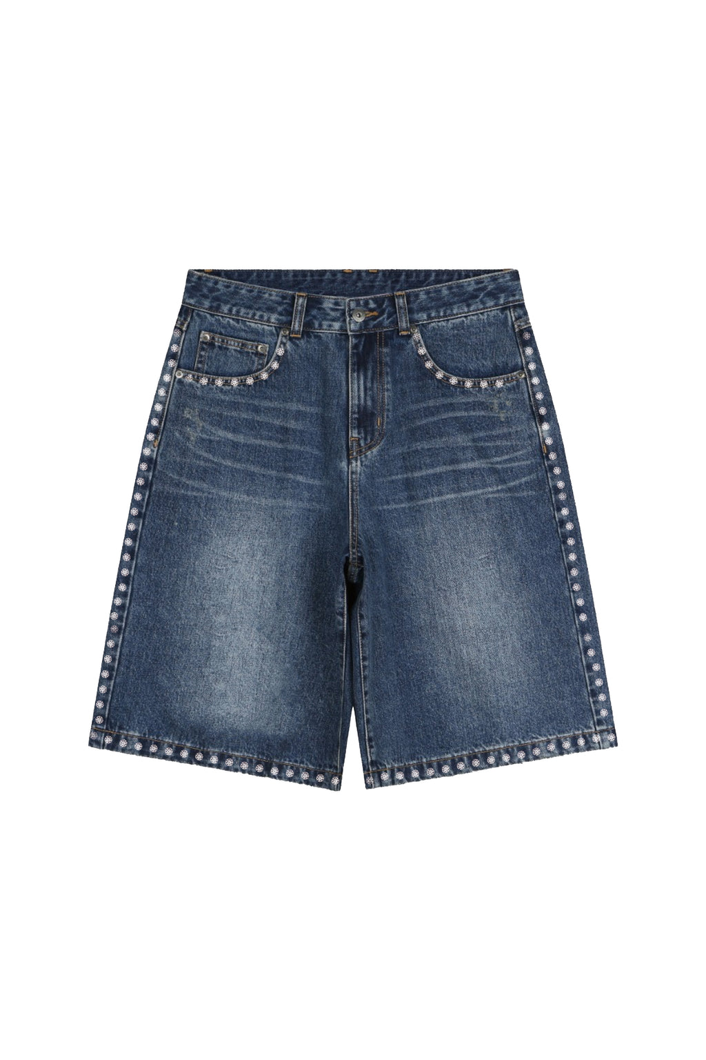 Rhinestone Denim Shorts