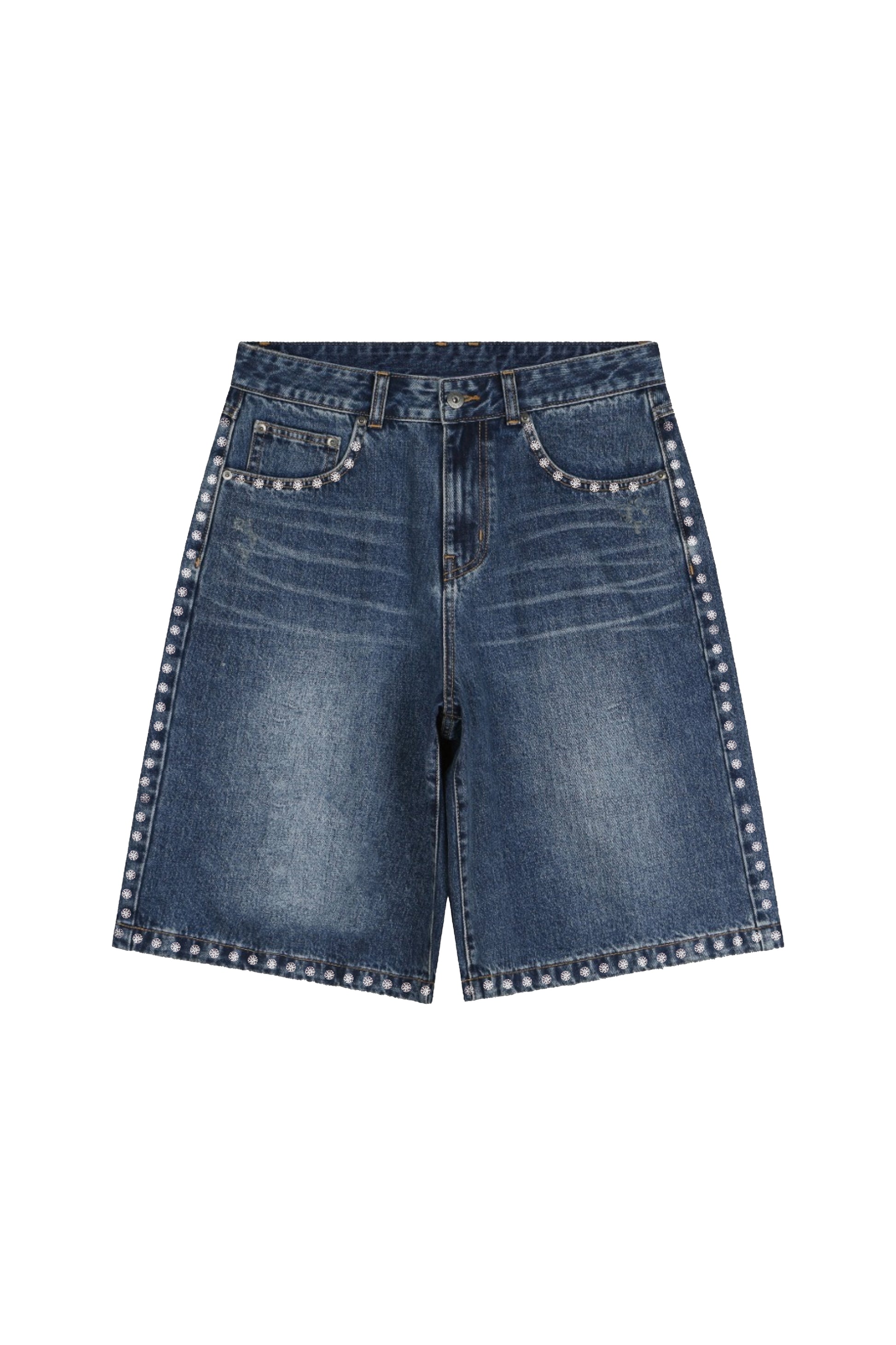 Rhinestone Denim Shorts